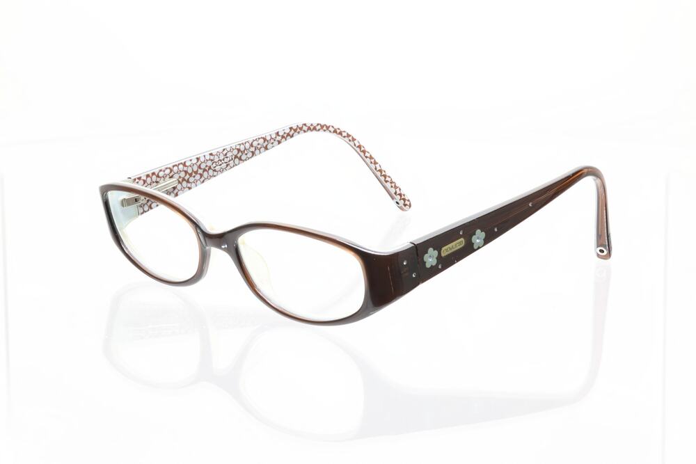 Coach Lannie (546) Brown 49-17-130mm Eyeglasses FRAMES ONLY - GOOD CONDITION